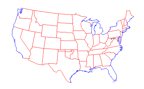 Us Map 1890